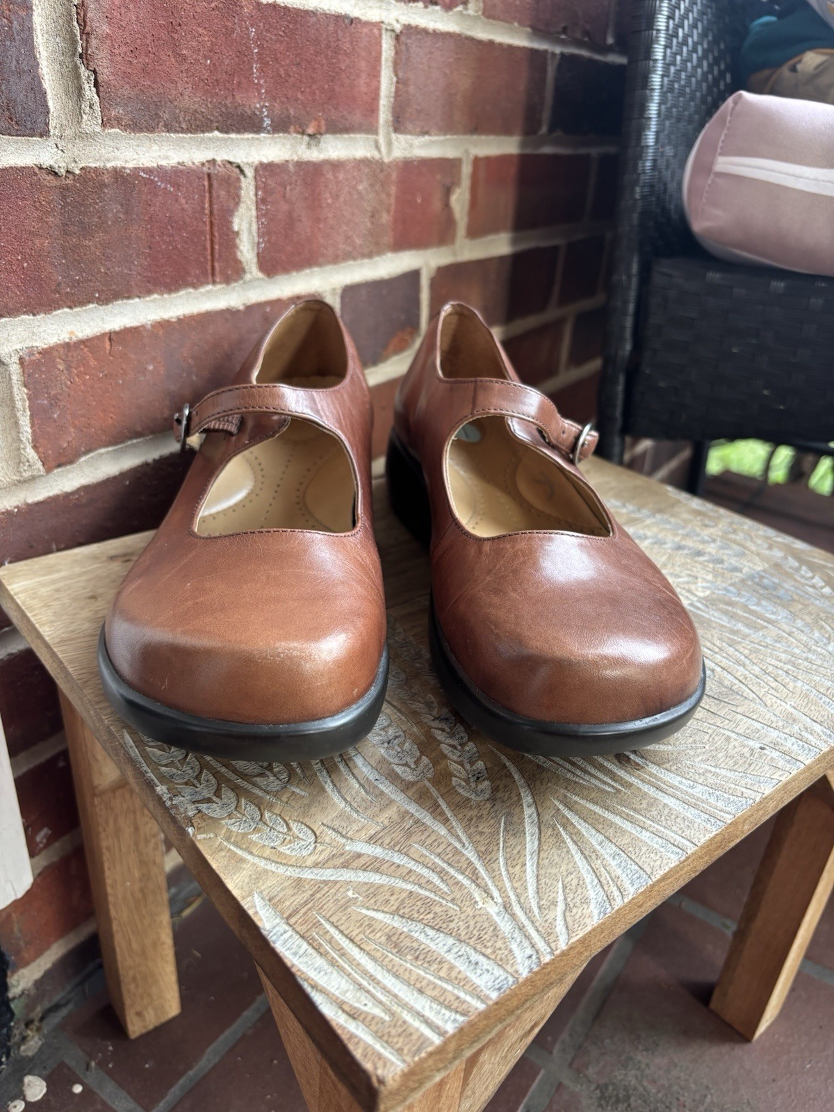 Dansko Women\'s Brown Leather Mary Jane Slip-On Shoes, Size 41 (US 10)