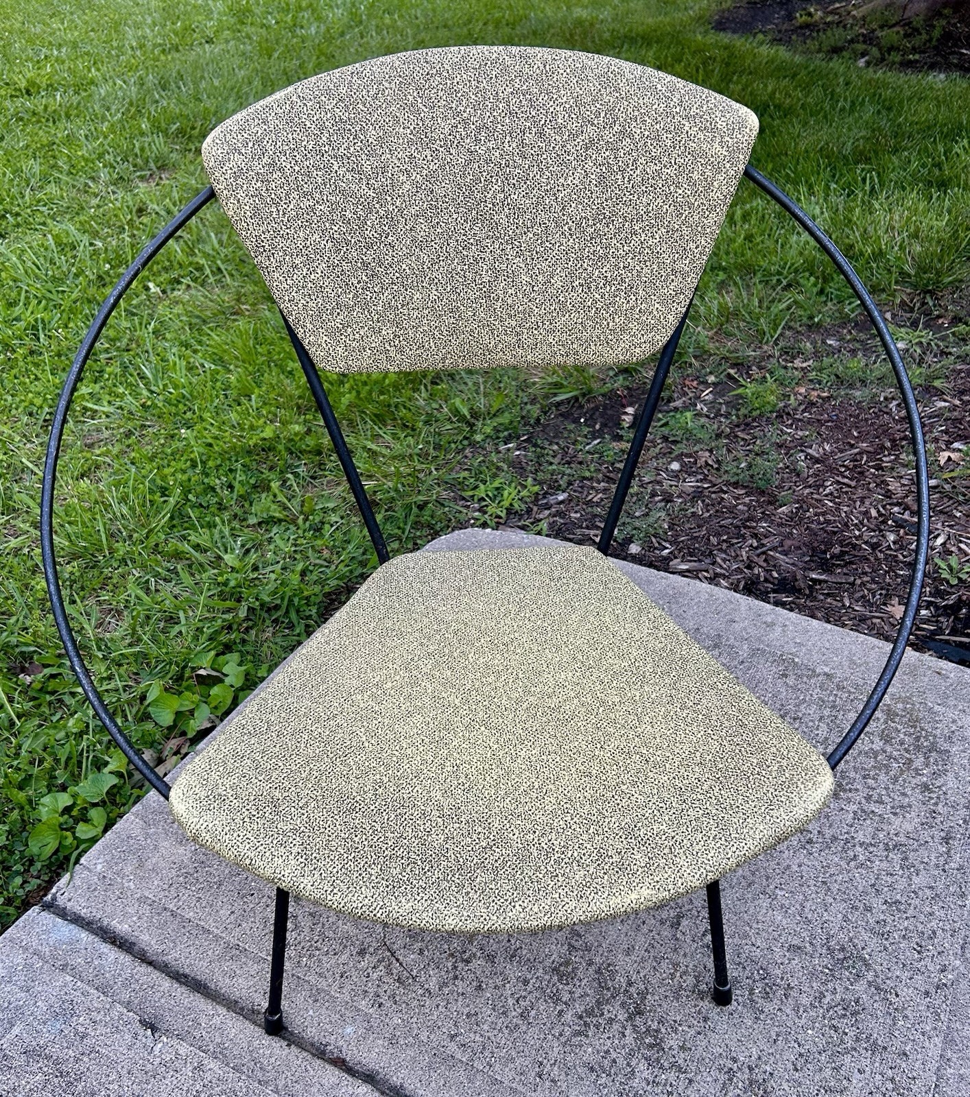 Authentic 1950’s Mid Century Modern Metal Hoop Chair