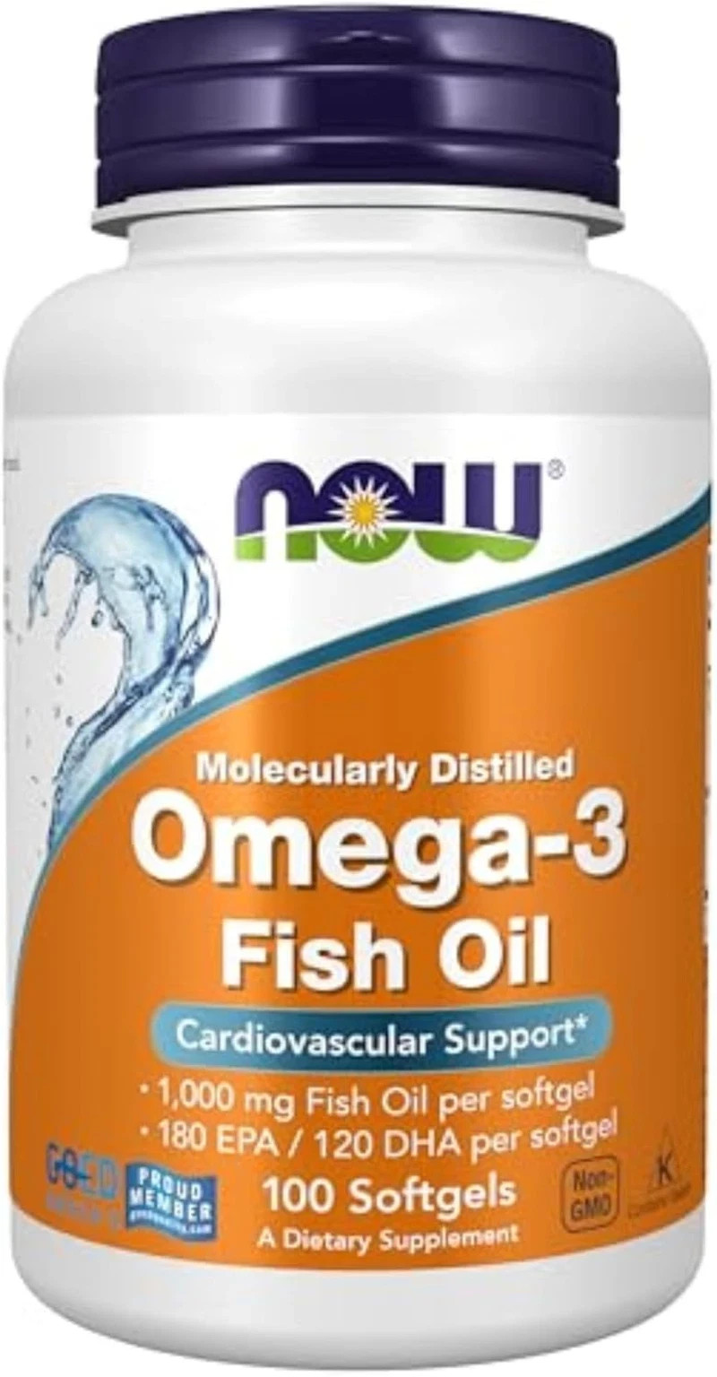 NOW Foods Omega-3 Fish OIl, 1000 mg, 100 Softgels NOW Foods Omega-3 Fish OIl, 1000 mg, 100 Softgels