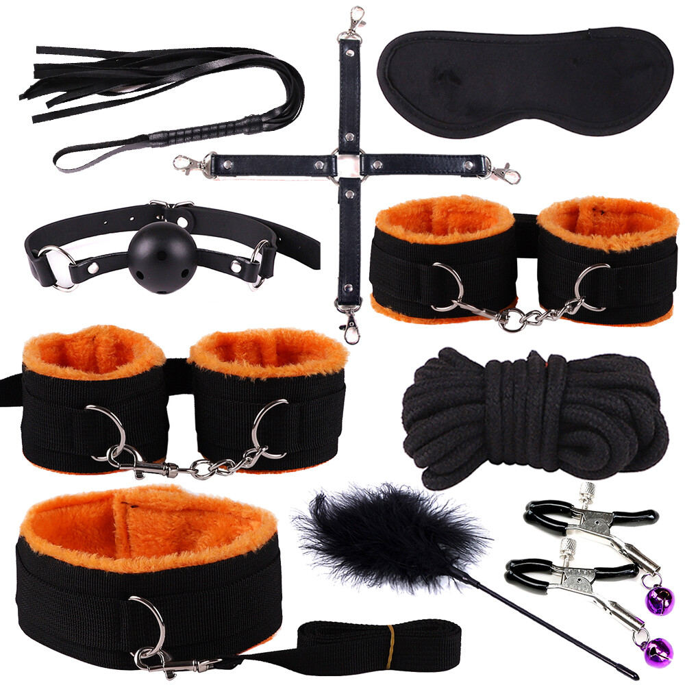 Cozy Feel BDSM LOVE HIGH QUALITY Bondage Set Kit Restraints Straps SM 10PC