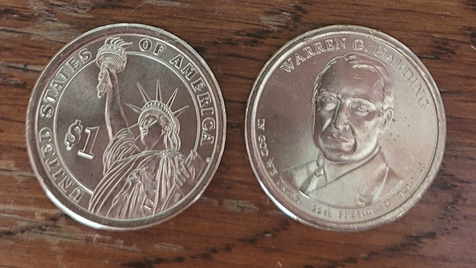 2014-D Warren Harding NIFC Presidential Dollar Coin BU $1 One Coin
