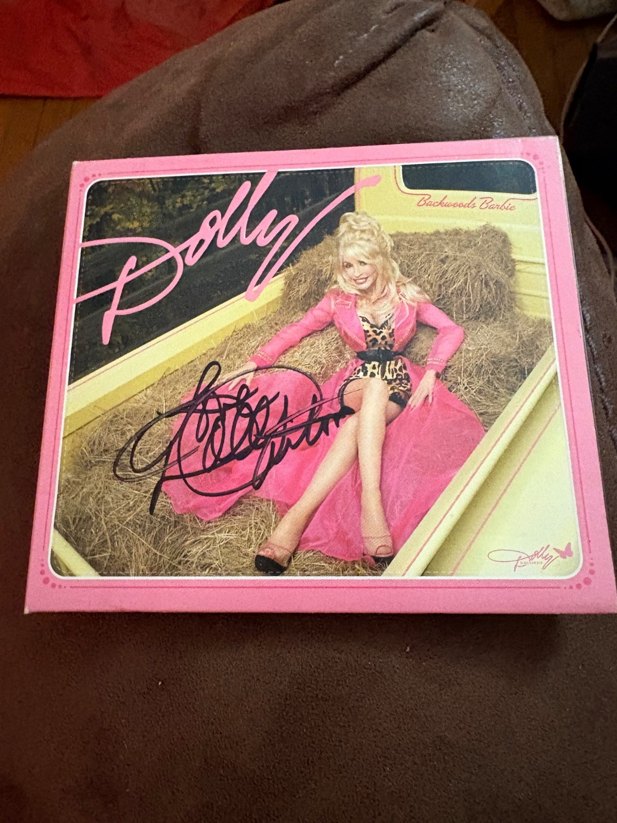 Dolly Pardon autograph CD Backwoods Barbie