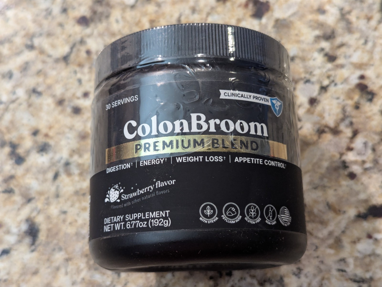 ColonBroom Premium Blend Digestion Energy Supplement Strawberry 6.77oz exp:06/27