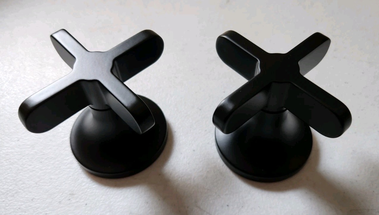 Brizo HX5373-BL Odin Widespread Lavatory Low Cross Handles Only, Matte Black