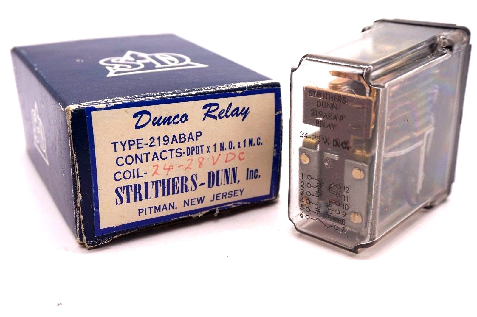 NEW STRUTHERS DUNN 219ABAP RELAY 