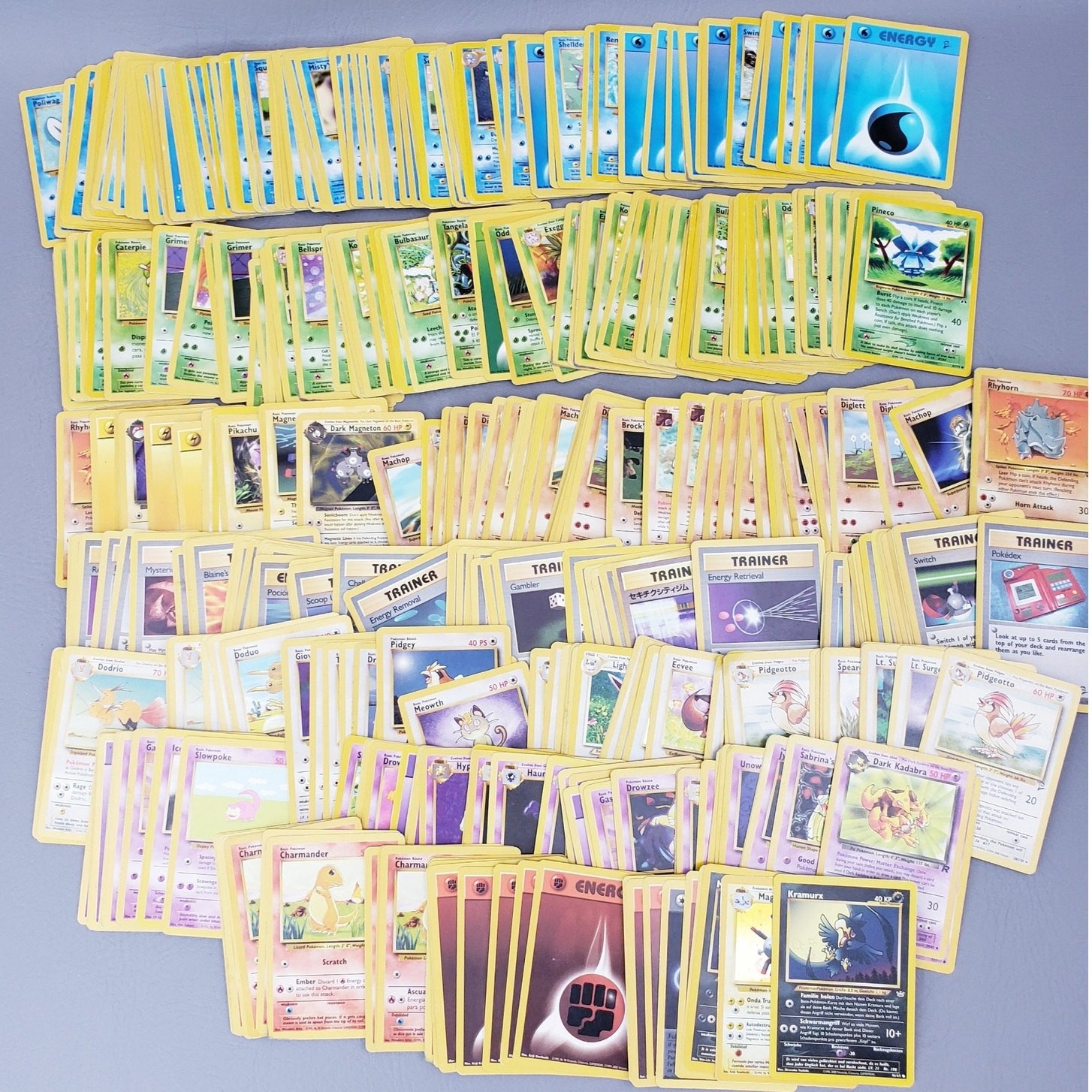 Vintage 2001 Era Common Pokemon Cards Played Conditon Huge Lot Of 426