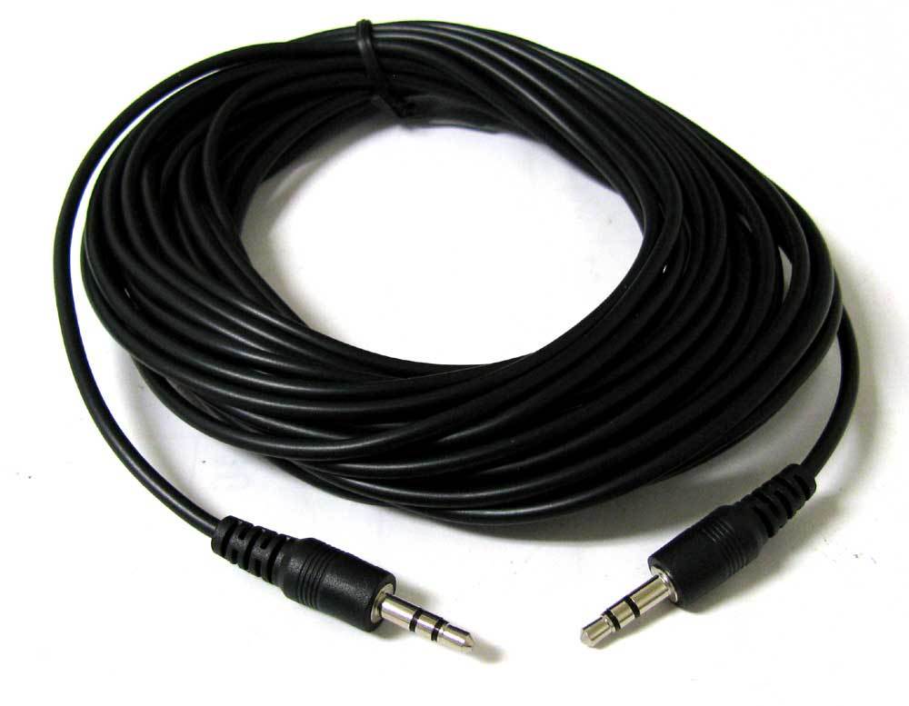 NEW 12FT 3.5mm Audio Stereo Headphone Male to Male Plastic Cable 12 FT