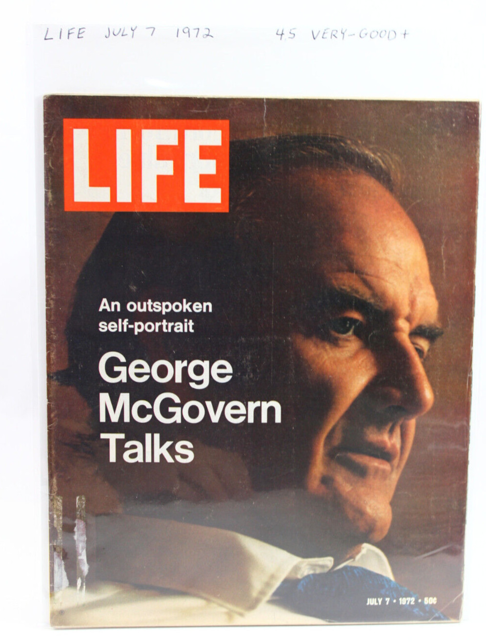 LIFE Magazine July 7 1972 George McGovern Bobby Fischer (4.5) Very-Good+ B&B LIFE Magazine July 7 1972 George McGovern Bobby Fischer (4.5) Very-Good+ B&B