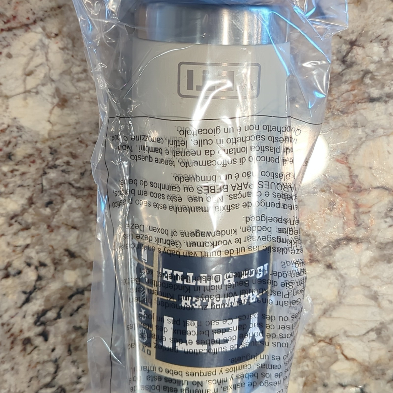 YETI Rambler 18 oz Insulated Stainless Water Bottle, Beige, Straw Flip Top YETI Rambler 18 oz Insulated Stainless Water Bottle, Beige, Straw Flip Top