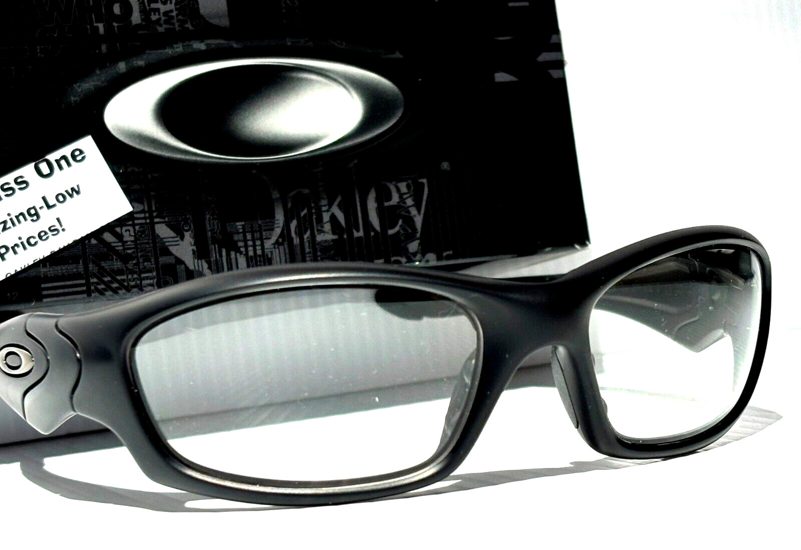 NEW Oakley SI STRAIGHT JACKET Matte Black Frame GALAXY Clear Lens Sunglass 9039