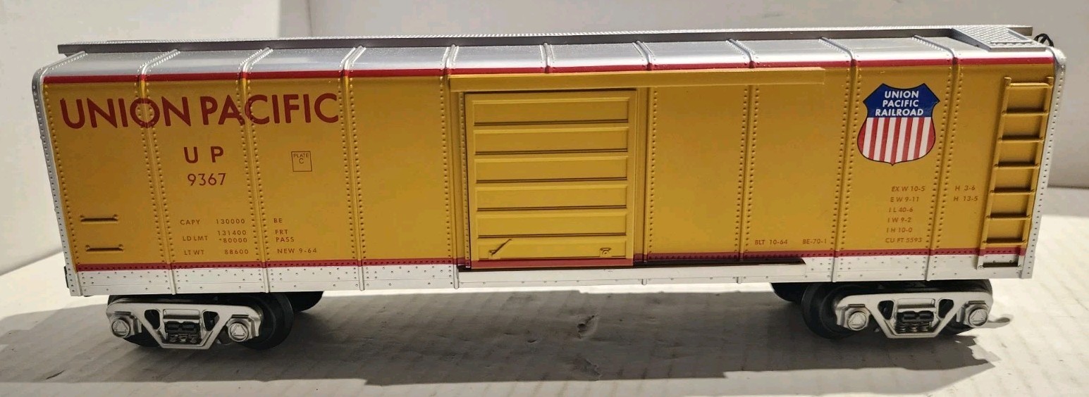Railking By MTH O Scale Rounded Roof Box Car Union Pacific #9367
