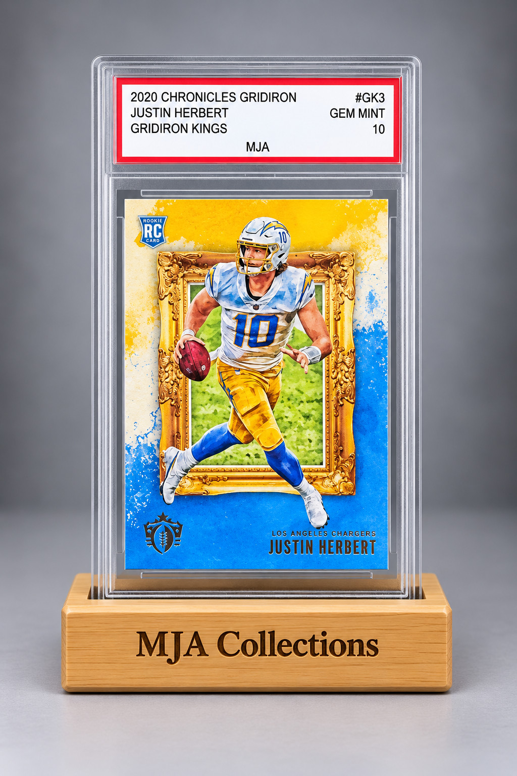 2020 Panini Chronicles Justin Herbert Gridiron Kings RC Chargers Rookie GK3