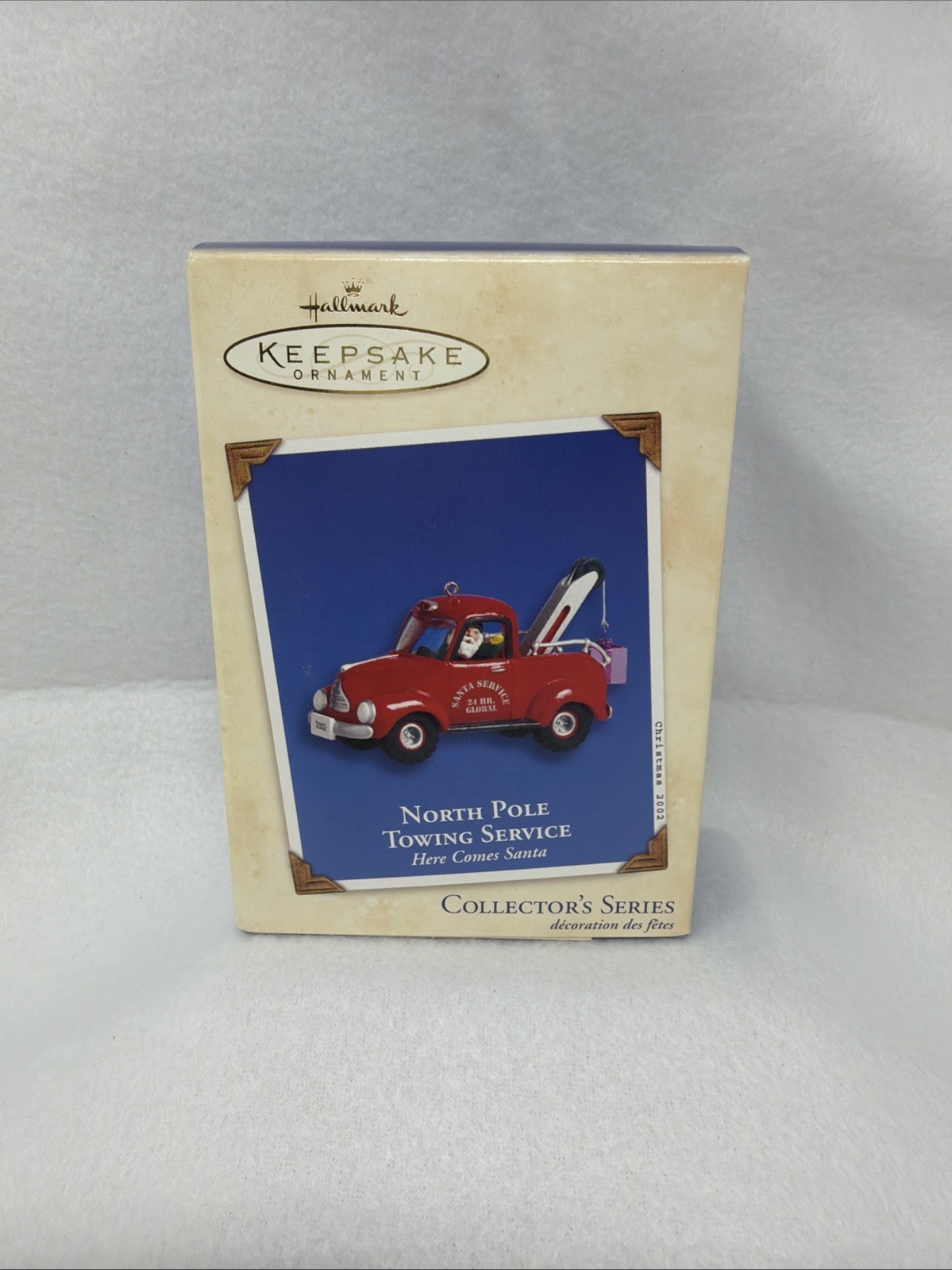 2002 Hallmark NORTH POLE TOWING SERVICE Keepsake Ornament #24 Here Comes Santa