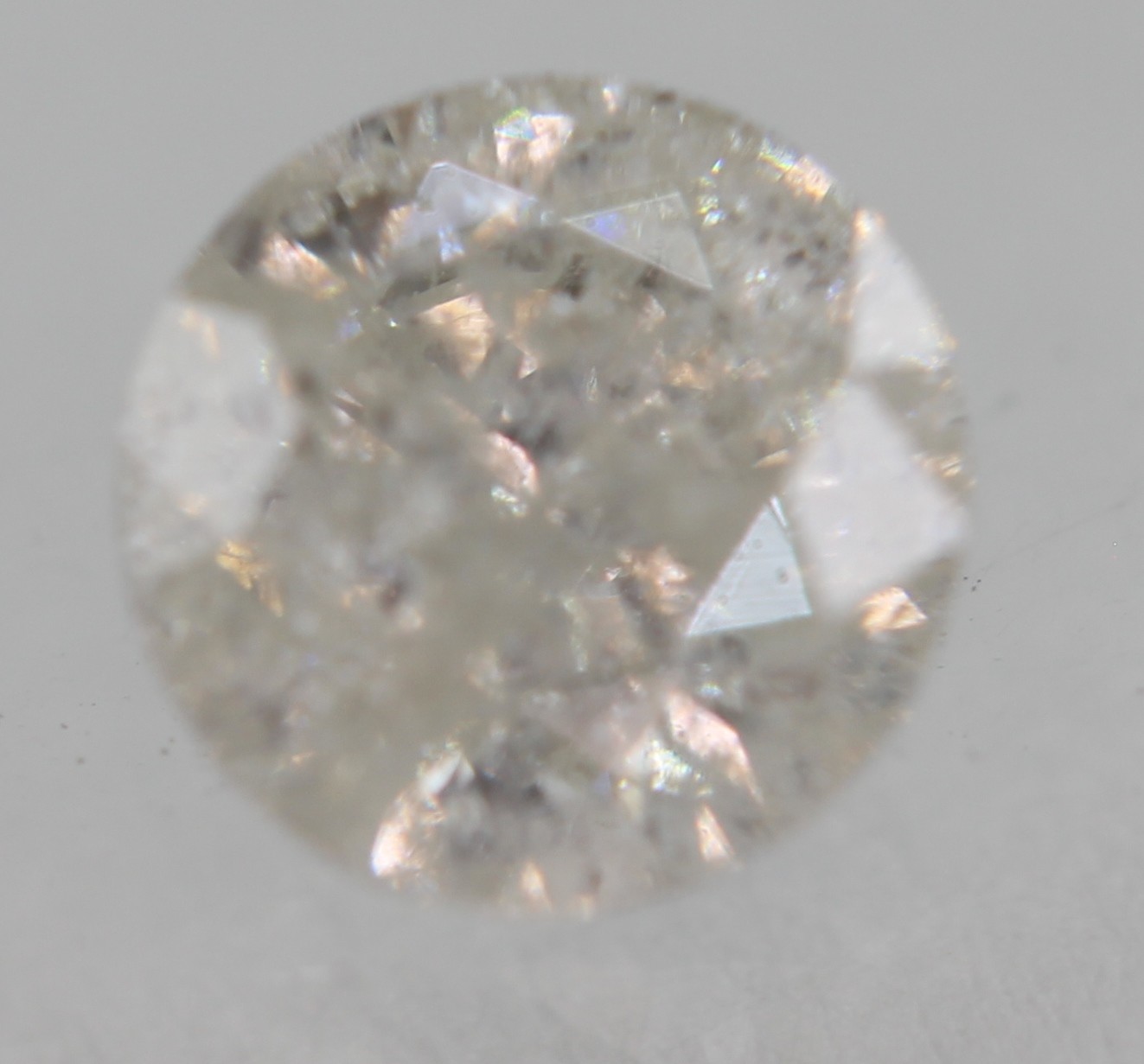 0.52 Carat H Color Round Brilliant Natural EARTH MINED Loose Diamond 5mm W VIDEO