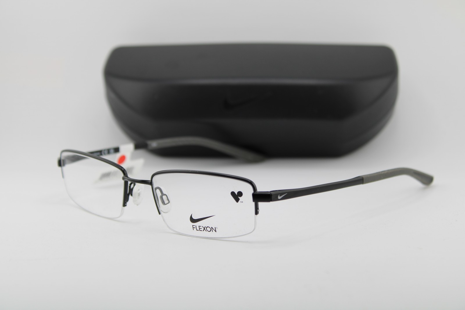 NEW NIKE FLEXON 4292 001 BLACK GUNMETAL GREY AUTHENTIC EYEGLASSES 53-19 NEW NIKE FLEXON 4292 001 BLACK GUNMETAL GREY AUTHENTIC EYEGLASSES 53-19