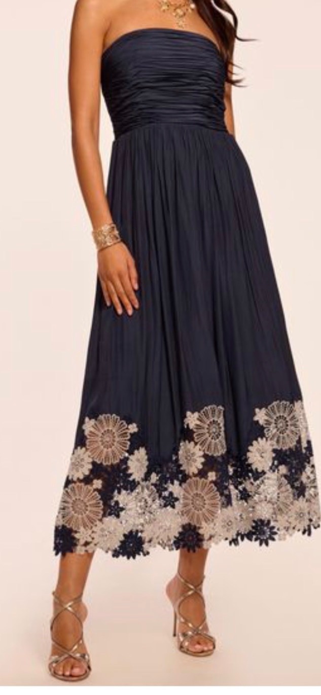 RAMY BROOK (NWT) WOMENS EMBELLISH MIDI DRESS RAMY BROOK (NWT) WOMENS EMBELLISH MIDI DRESS
