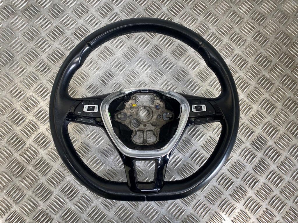 15-19 VAUXHALL ASTRA K MK7 MULTIFUNCTION FLAT LEATHER STEERING WHEEL (SCRATCHED)