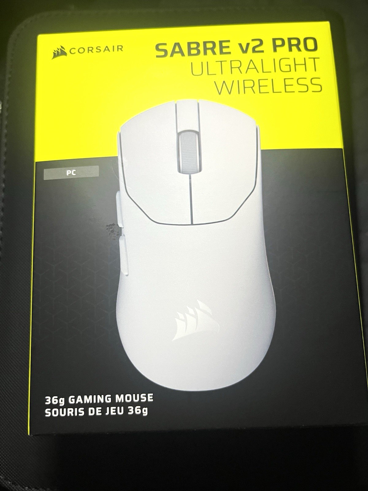 Corsair Sabre V2 Pro Ultralight Wireless Optical Gaming Mouse 33K DPI White