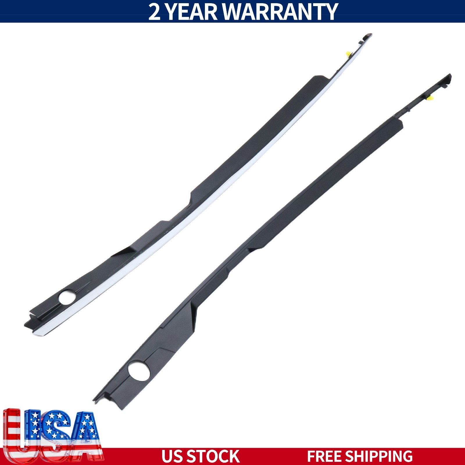 Left Right Chrome Fender Garnish Trim Molding For 2020-2023 Hyundai Sonata Kit