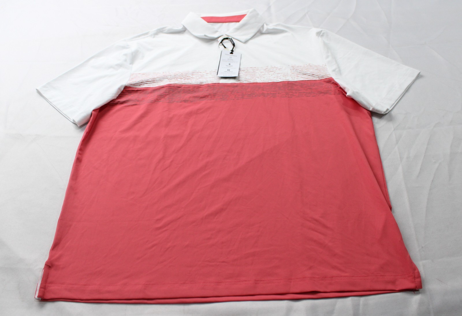 Maelreg Men\'s Premium Performance Polo Golf Shirt ZG3 Cranberry Large NWT