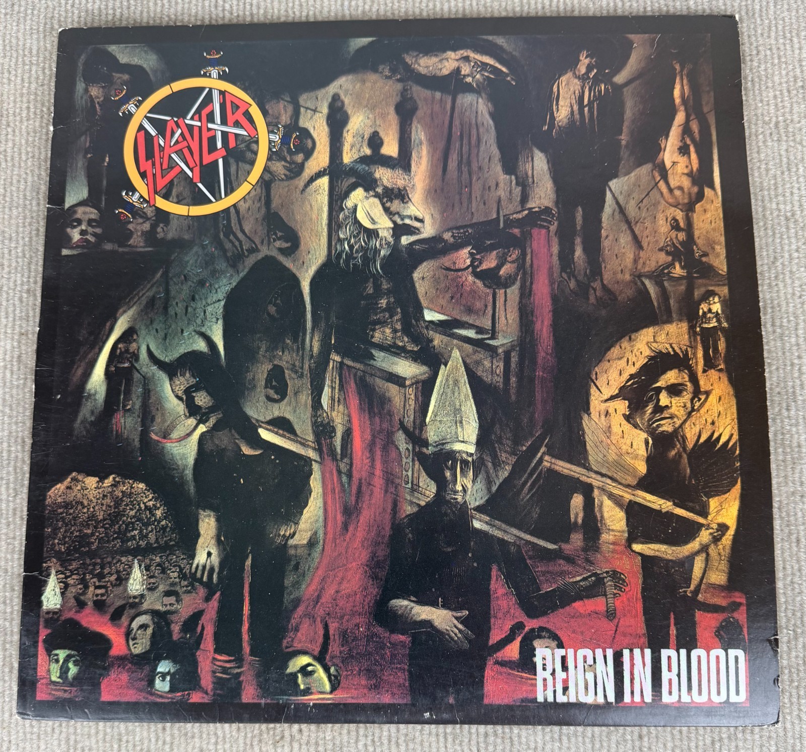 Slayer Reign in Blood 1986 US 1st Press Def Jam GHS 24131 LP w/ Insert