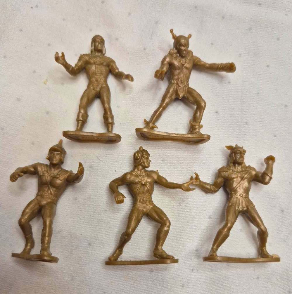 5 Vintage 1983 Marty Toy Warriors of the Galaxy Golden Heroes 2\