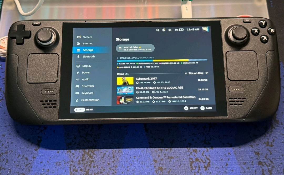 Valve Steam Deck 64GB *Upgraded to 512gb* With Charger and Case Valve Steam Deck 64GB *Upgraded to 512gb* With Charger and Case