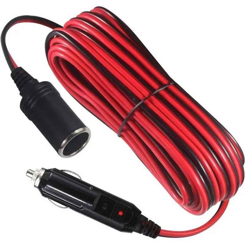 New 2M Car Cigarette Lighter 12V Extension Cable Adapter Socket Charger Lead US