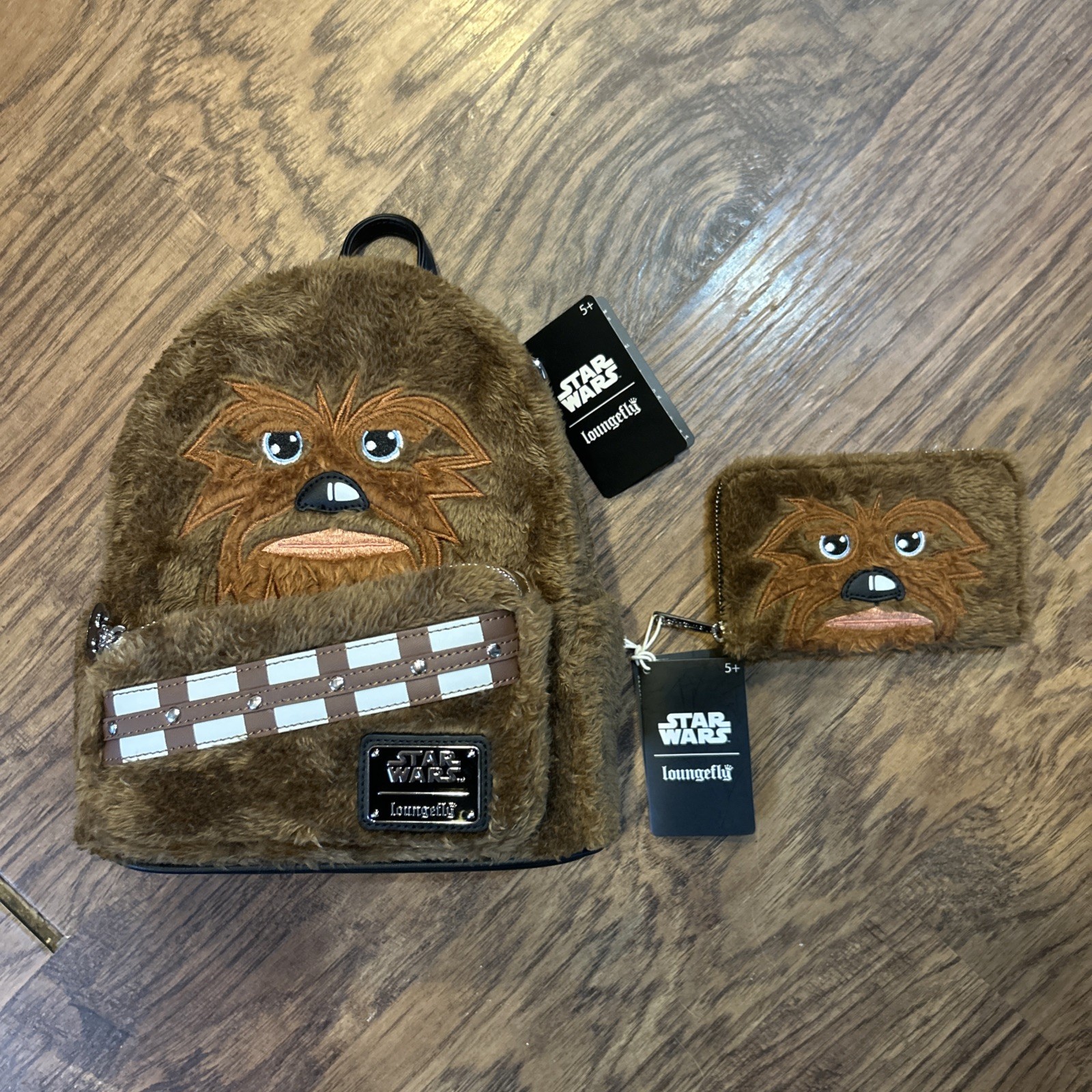 Loungefly Star Wars Chewbacca Mini Backpack & Wallet Brand New Disney Limited