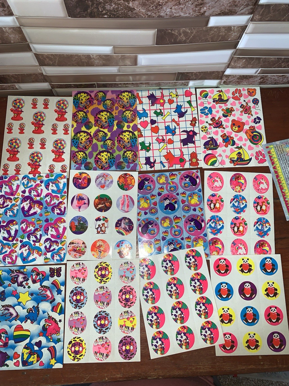 Large Vintage Lisa Frank Sticker Sheets 
