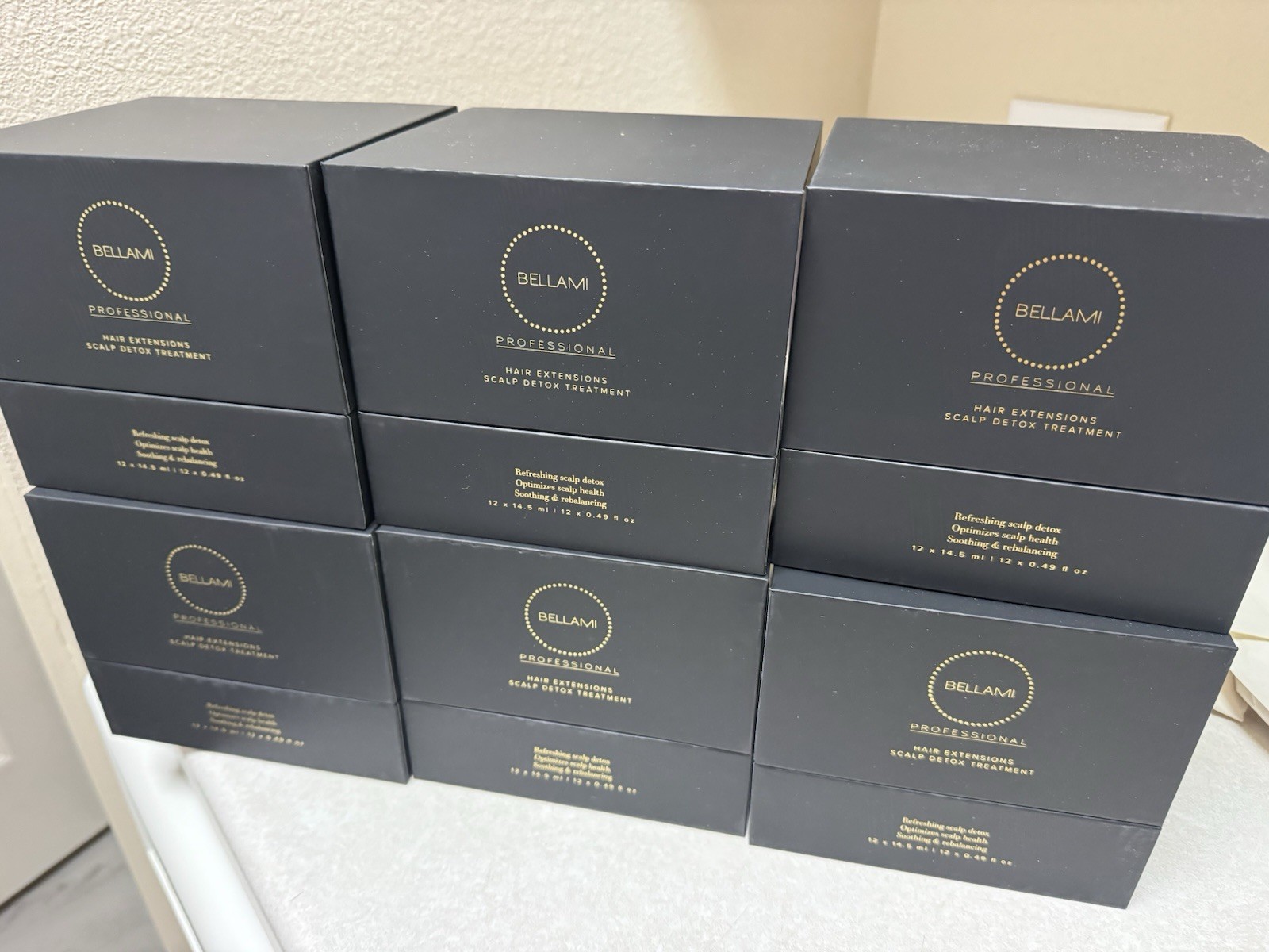 Bellami Hair Extensions Scalp Detox Treatment 6 Boxes. Total Of 72