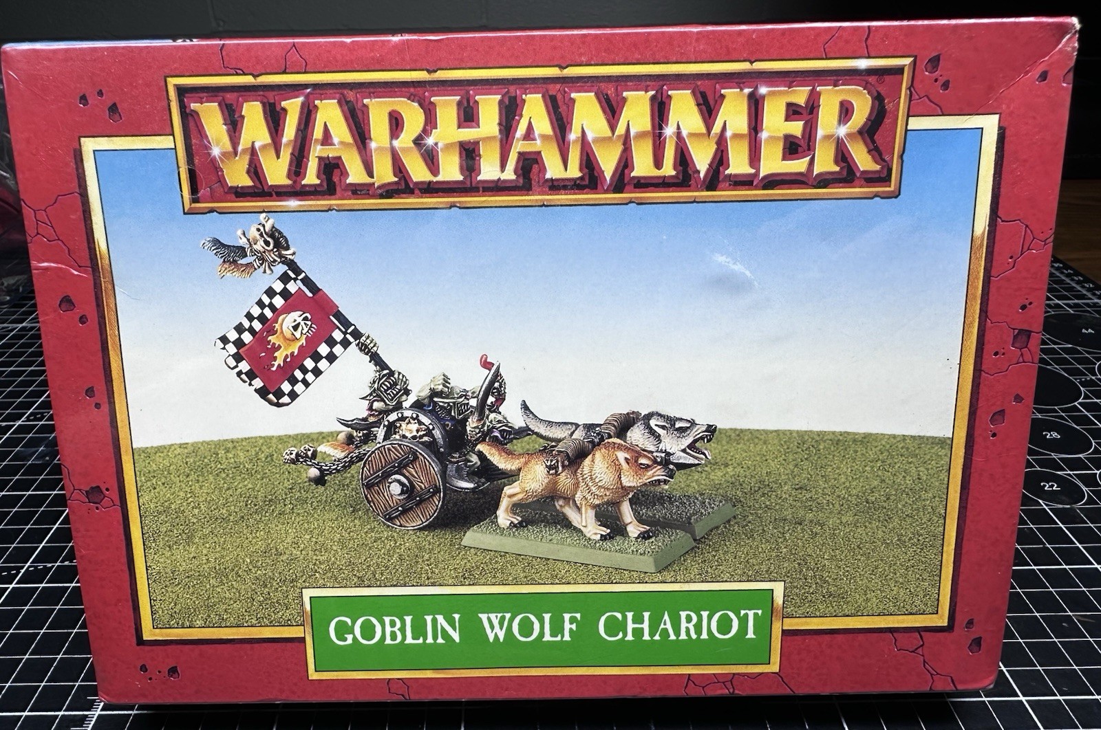Warhammer Fantasy Orcs & Goblins - Goblin Wolf Chariot x1 Metal OOP NIB Sealed