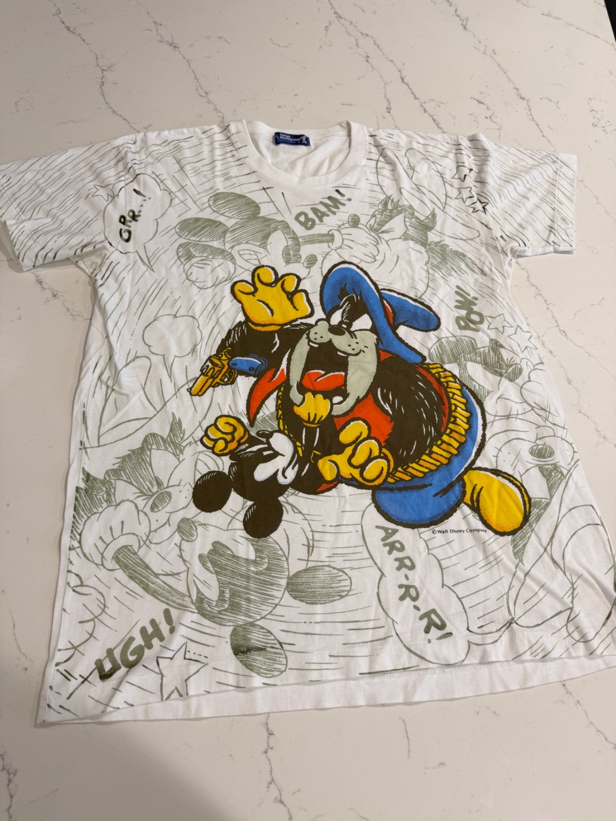 Rare Vintage Tokyo cowboy Disneyland Pete and Mickey tee. Men’s M/ youth XL Rare Vintage Tokyo cowboy Disneyland Pete and Mickey tee. Men’s M/ youth XL