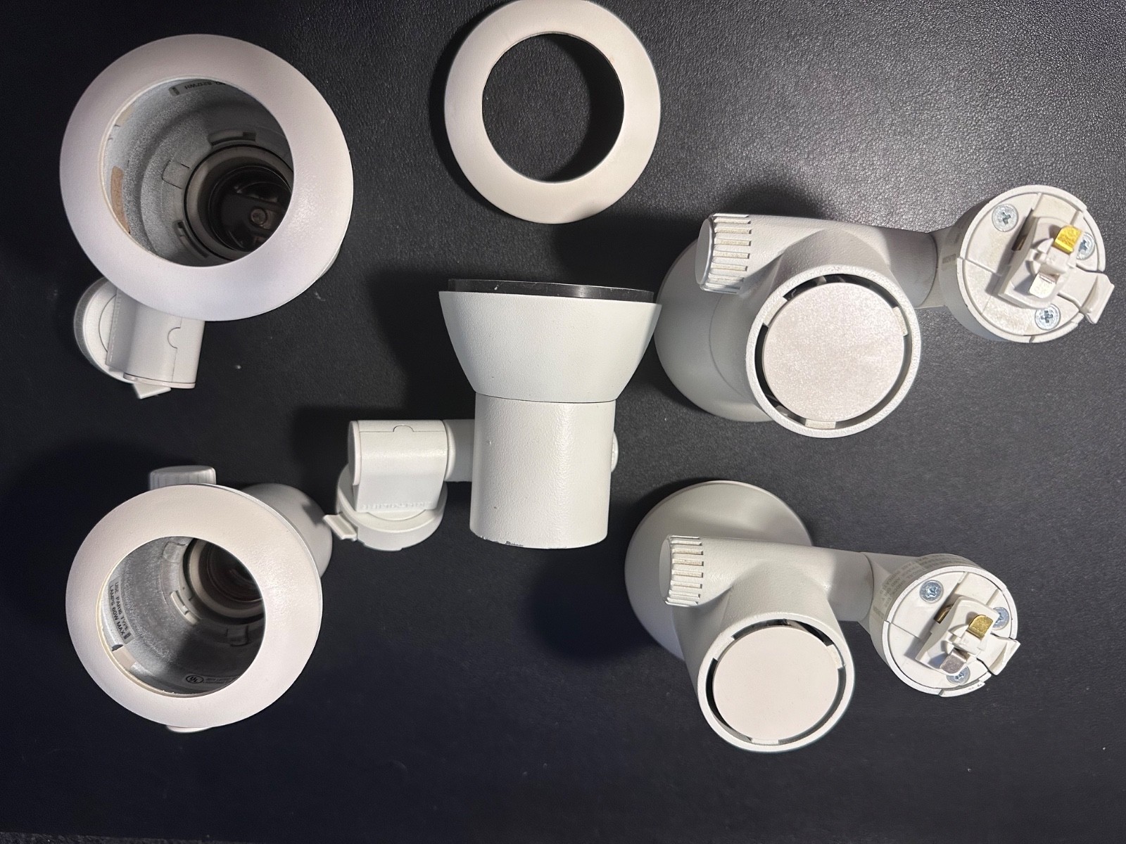 White Lightolier spot 8217WH SET OF 5