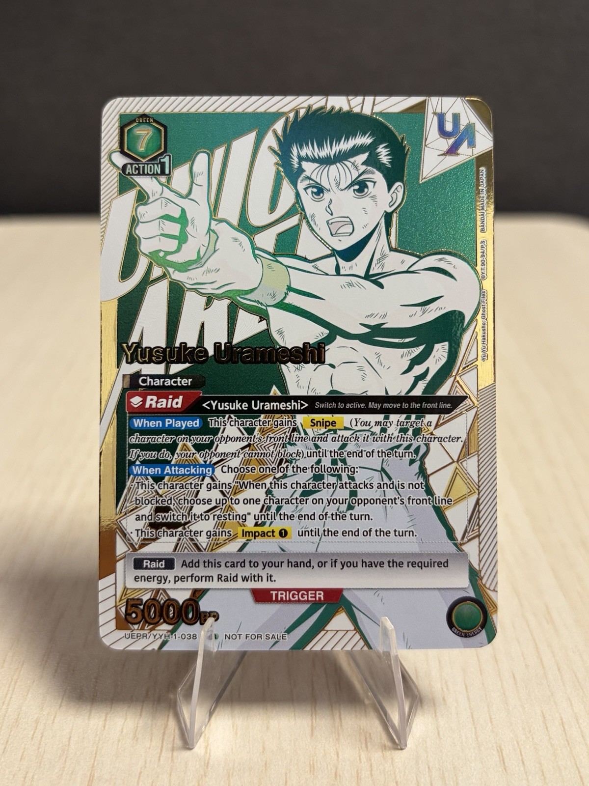 Yusuke Urameshi (038) Rare Battle - Yu Yu Hakusho Promo Union Arena English