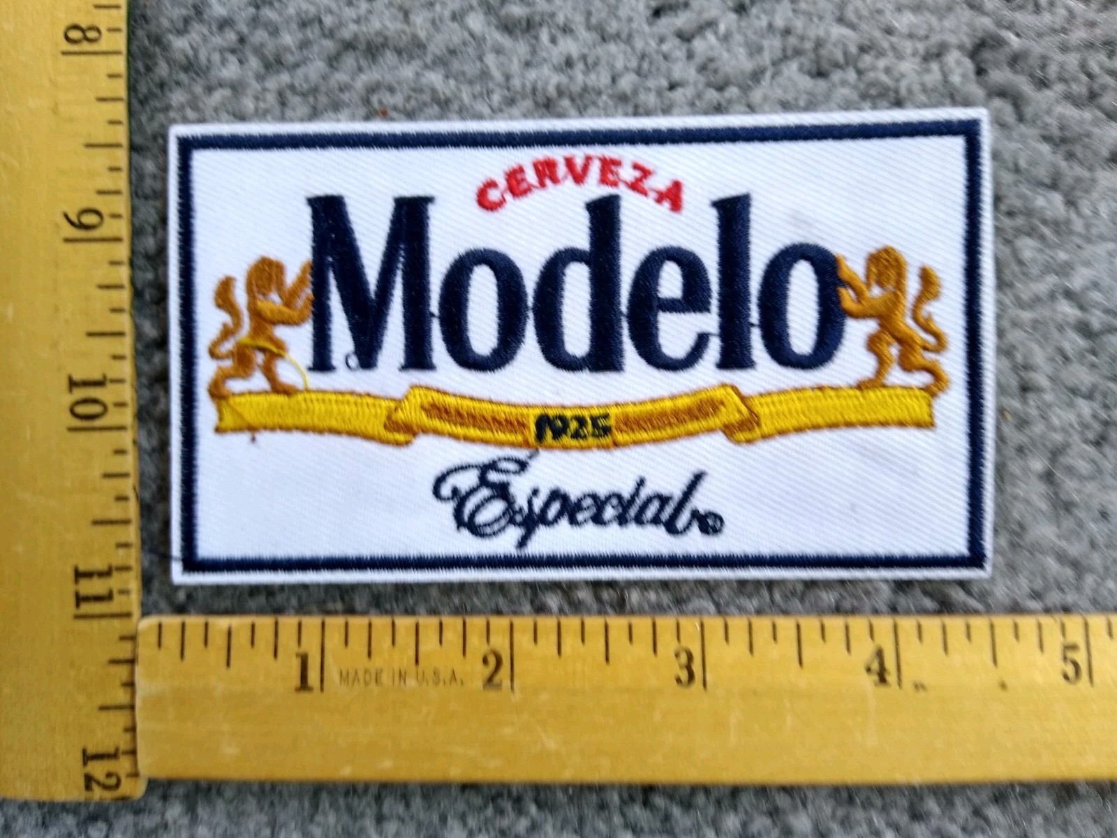 1 RARE MODELO ESPECIAL BEER IRON ON PATCH  