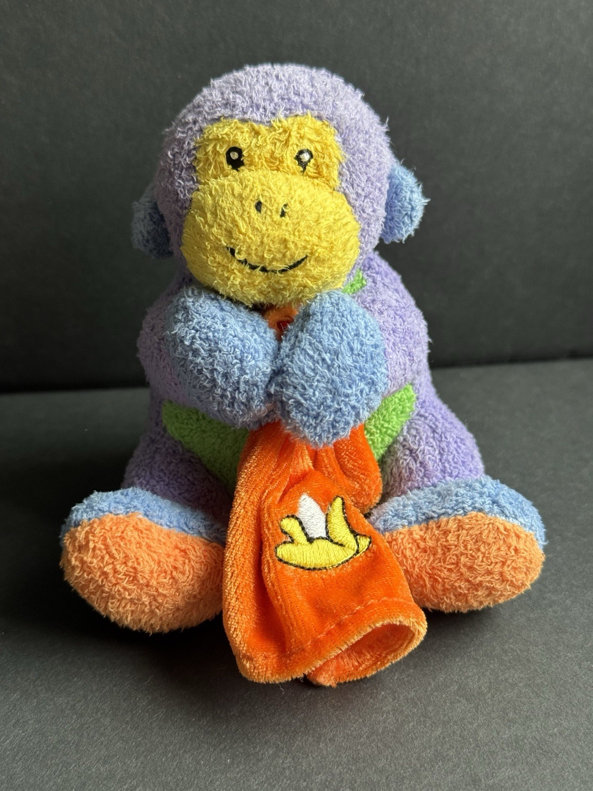 Baby GUND Tutti Frutti Monkey Colorblock Stuffed Plush Lovey Banana Blanket Baby GUND Tutti Frutti Monkey Colorblock Stuffed Plush Lovey Banana Blanket