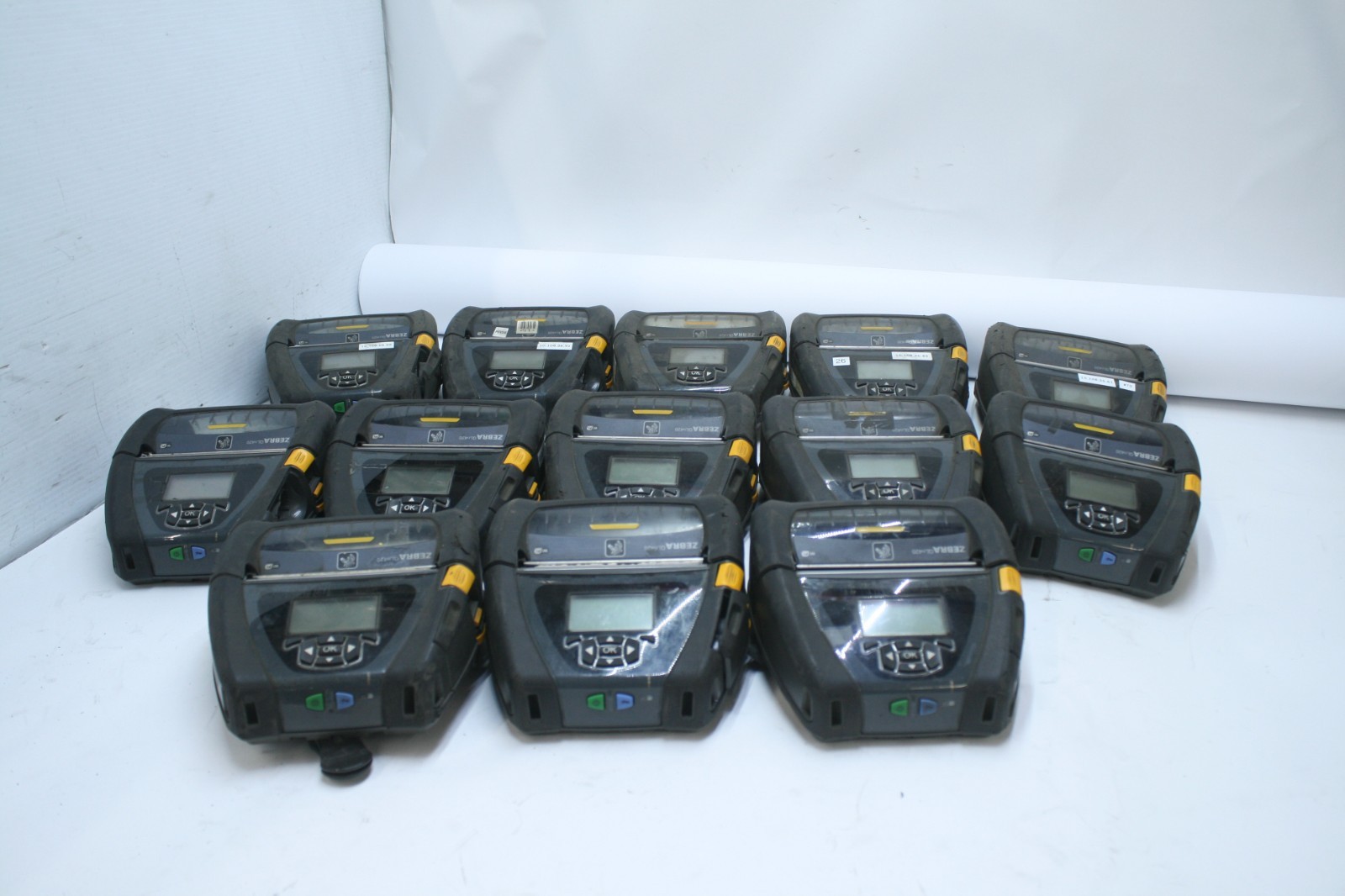 Lot 13 ZEBRA QLn420 MOBILE LABEL THERMAL PRINTER W/BATTERY  FOR PARTS      T7-A9