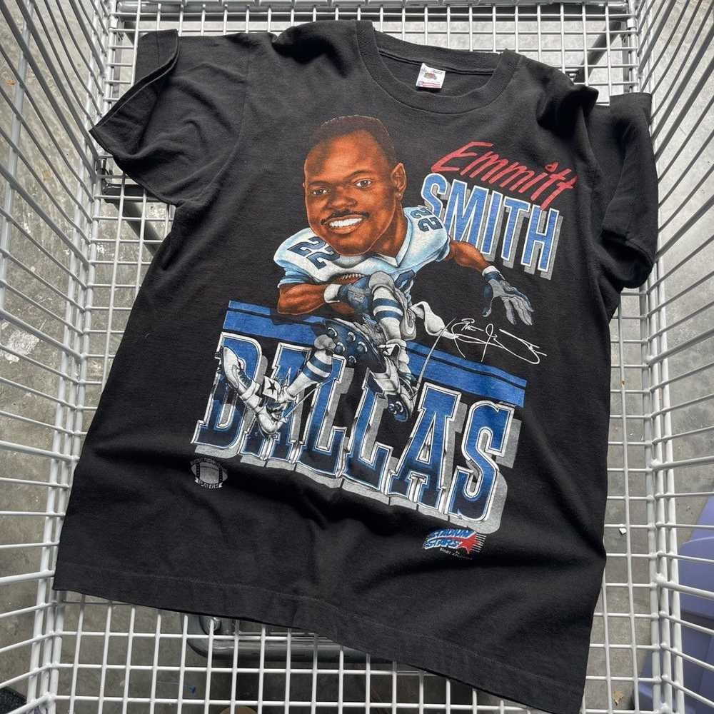 Vintage Dallas Cowboys Emmitt Smith Caricature NFL T-Shirt  AN58872