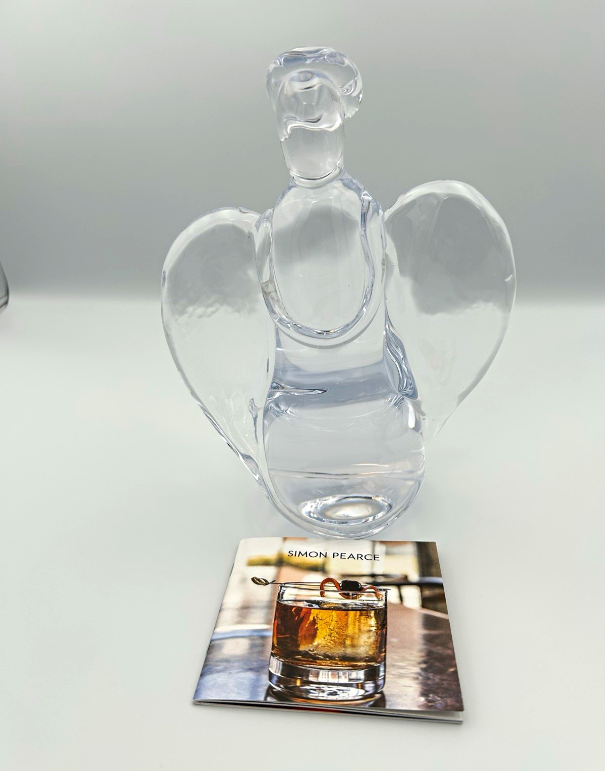 Simon Pearce Angel With a Twist 9” Handblown Glass Figurine – Signed