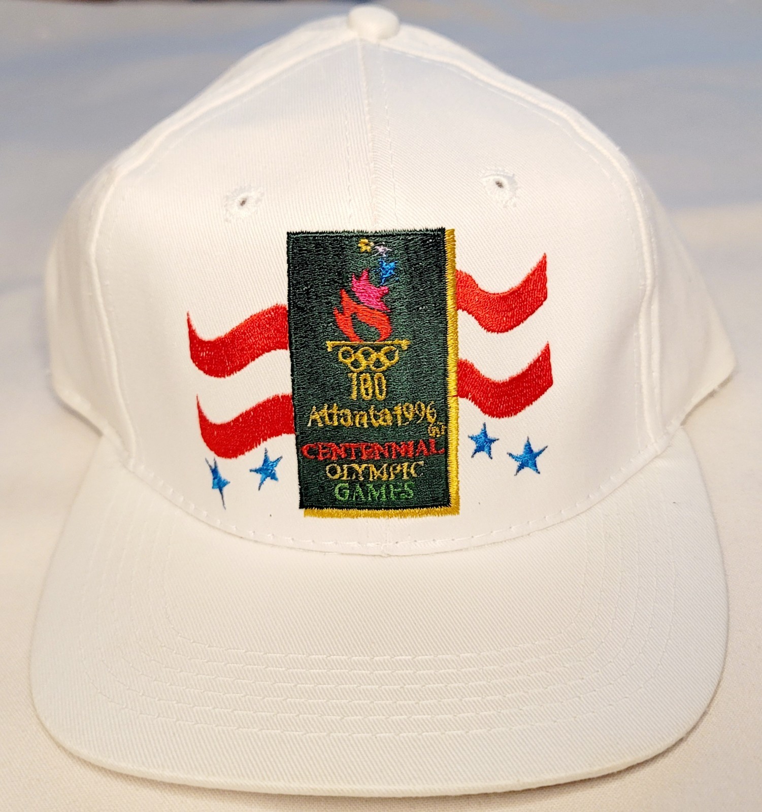 NWT Vtg 90\'s 1996 ATLANTA OLYMPICS 100 Torch DREW PEARSON Hat  Strapback Cap