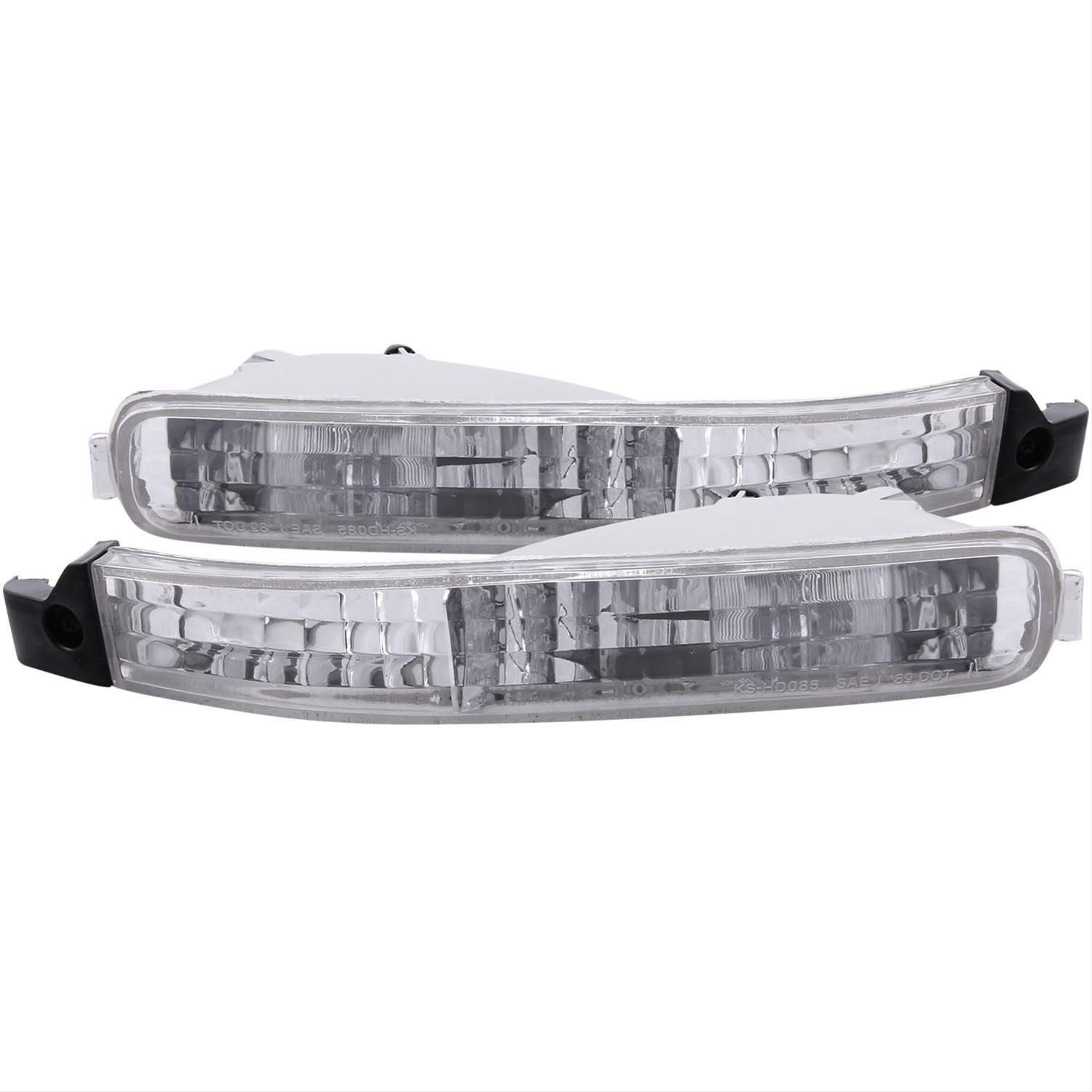 ANZO Parking/Signal Lights Chrome Clear For Honda Accord 92-93 511007 ANZO Parking/Signal Lights Chrome Clear For Honda Accord 92-93 511007