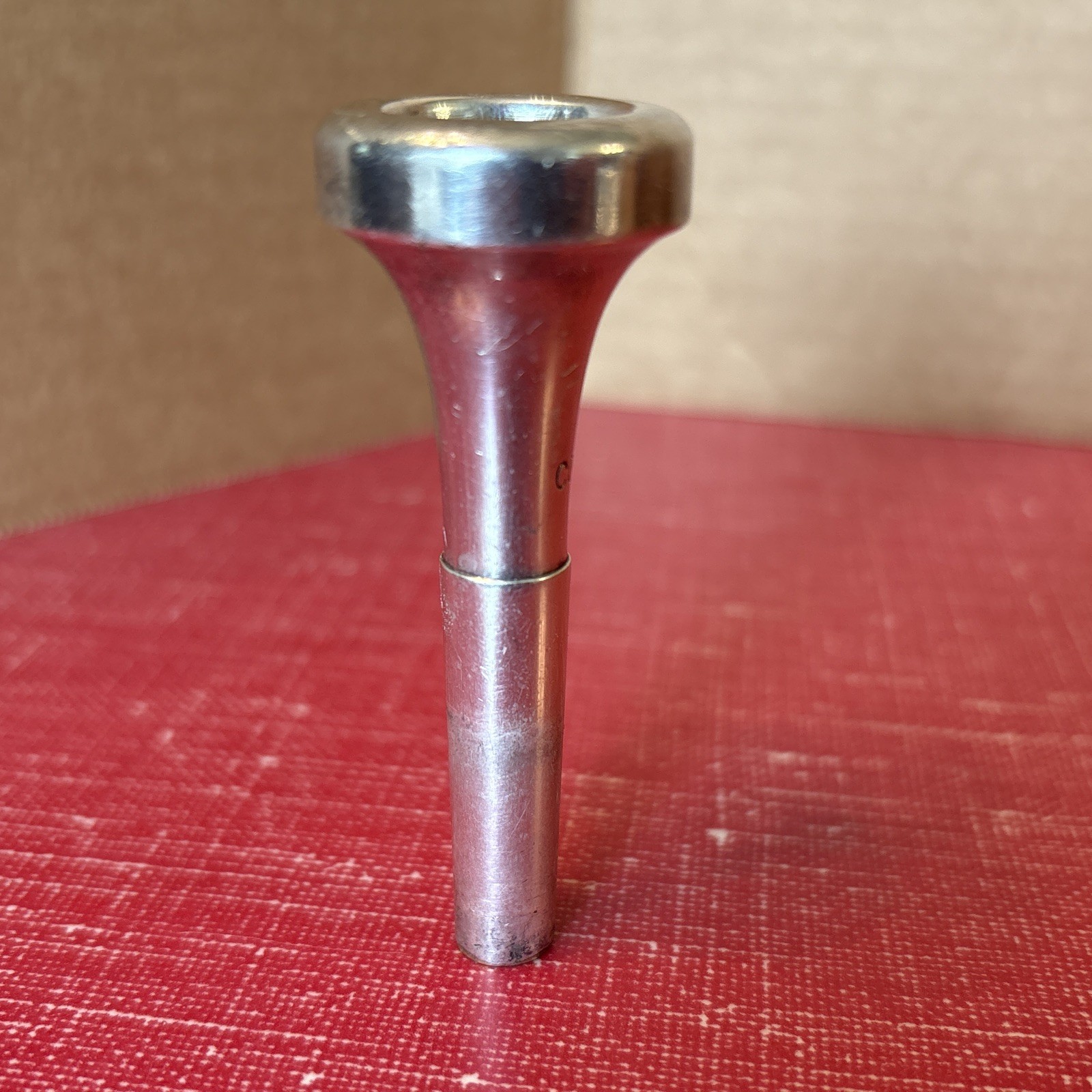 Vintage Conn 4 Silver Plate Trumpet Mouthpiece Silver Coronet Vintage Conn 4 Silver Plate Trumpet Mouthpiece Silver Coronet