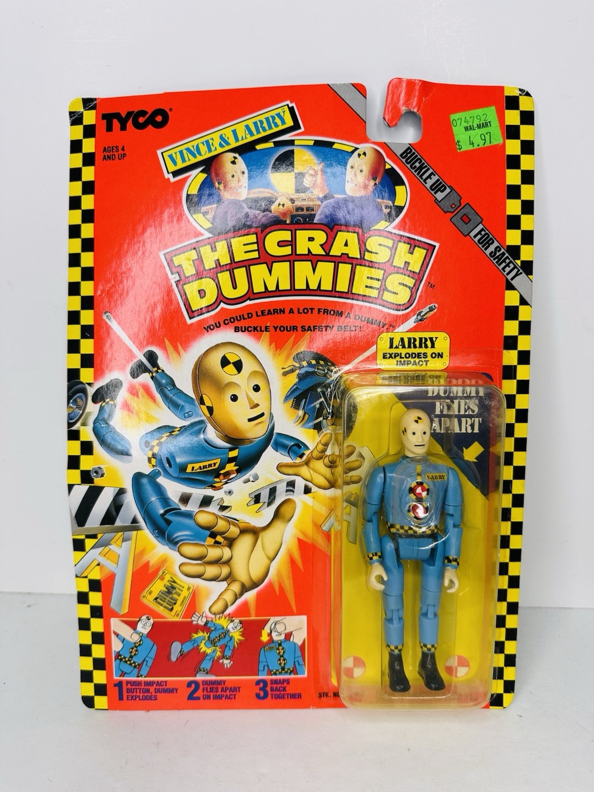 Vintage 1991 Tyco The Crash Test Dummies LARRY Action Figure MOC Vintage 1991 Tyco The Crash Test Dummies LARRY Action Figure MOC