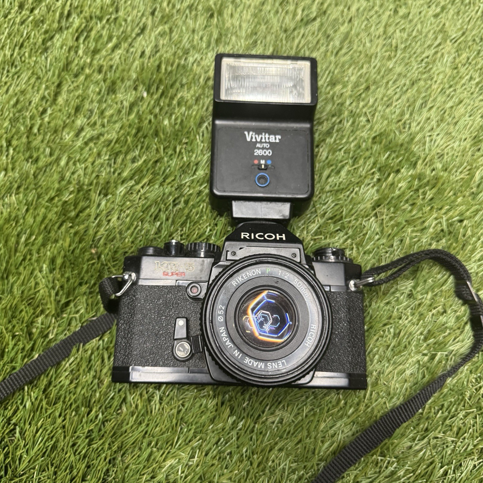 Vintage Ricoh KR-5 SLR 35mm Film Camera Body & Zoom Lens Kit Untested As-Is Vintage Ricoh KR-5 SLR 35mm Film Camera Body & Zoom Lens Kit Untested As-Is