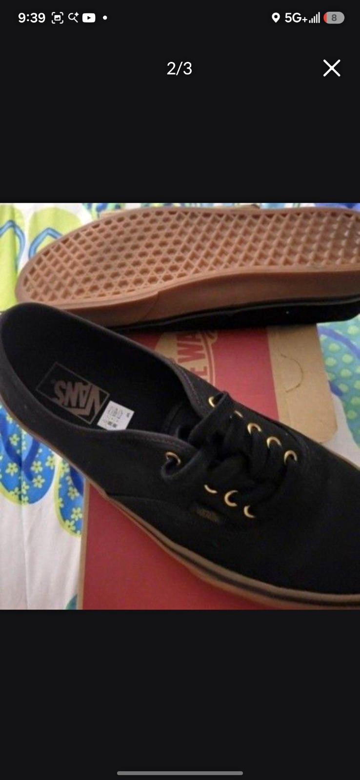 VANS Authentic Men\'s Low-Top Lace-Up Sneakers Black/Gum VN000TSVBXH VANS Authentic Men\'s Low-Top Lace-Up Sneakers Black/Gum VN000TSVBXH