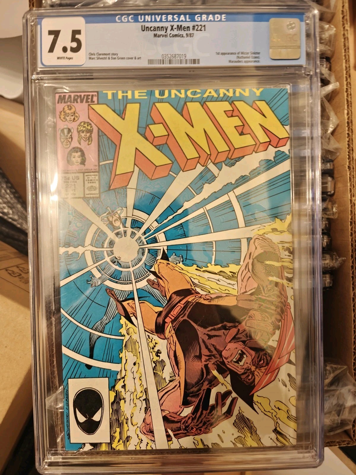 The Uncanny X-Men #221 (Marvel Comics September 1987) CGC 7.5 Mr. Sinister The Uncanny X-Men #221 (Marvel Comics September 1987) CGC 7.5 Mr. Sinister