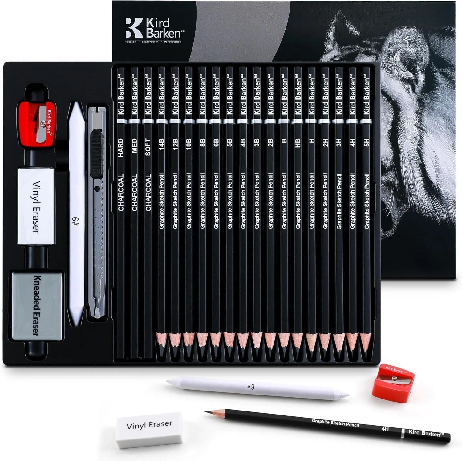 Professional Sketch Pencil Set 24 Piece for Artists