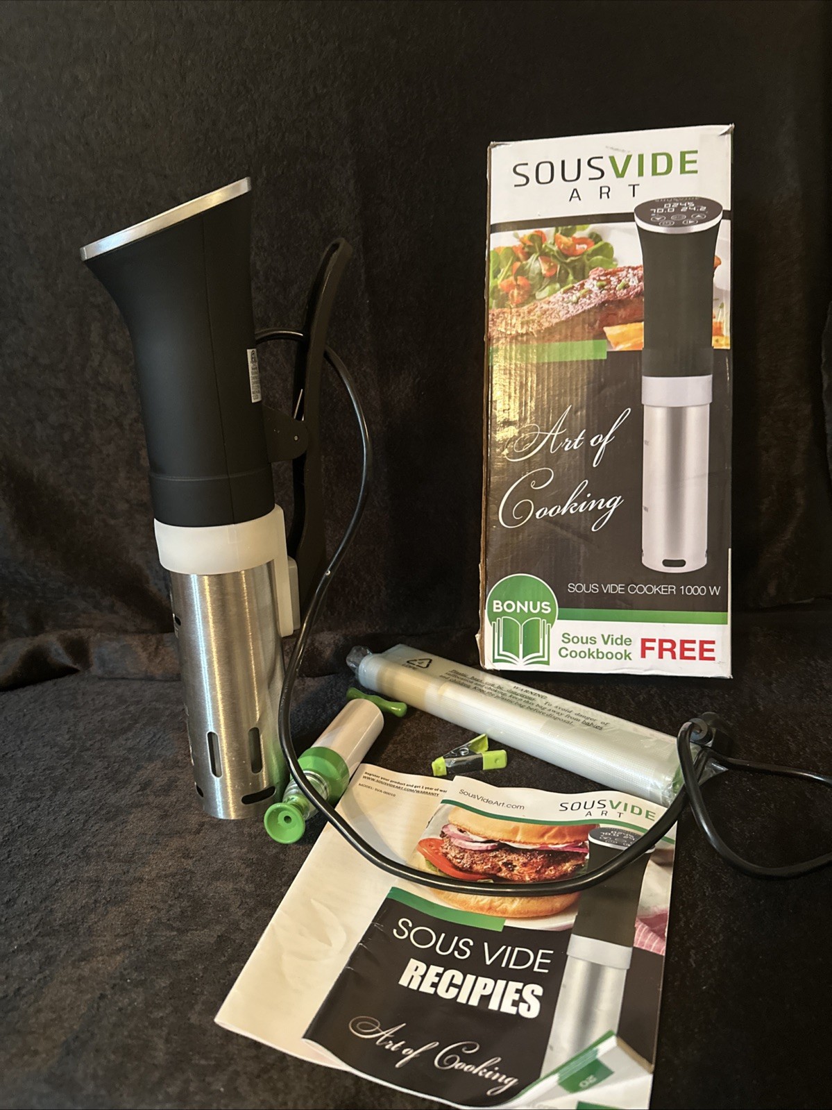 SOUSVIDE ART Precision Cooker Kit (1000 Watts Sous Vide Cooker)~New SOUSVIDE ART Precision Cooker Kit (1000 Watts Sous Vide Cooker)~New