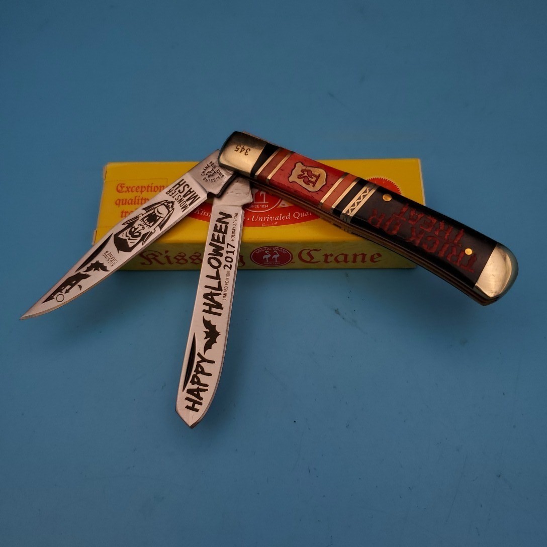 Kissing Crane KC5388 2017 Halloween Monster Mash Pocket Knife 7.5x4x3.25